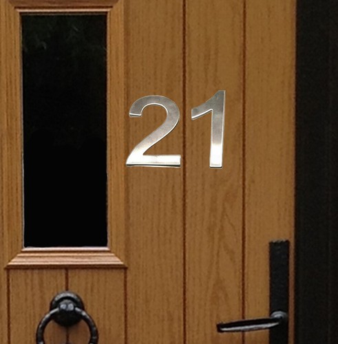 Stick house numbers - stick-on, 21