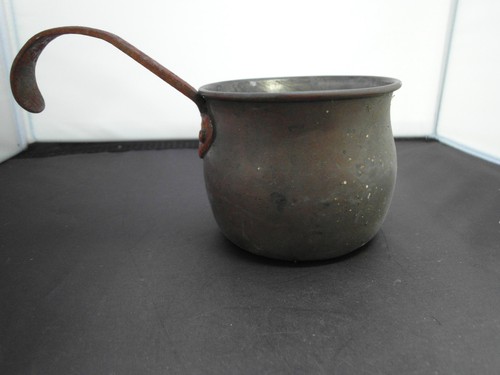 Antique copper ladle measure - copper,