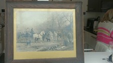 hunting scene picture with