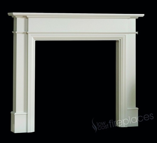Gas electric white modern fire - gas,