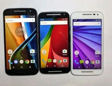 Job Lot 3x Motorola Moto smartphones, xt1622, XT1541, XT1068, check description