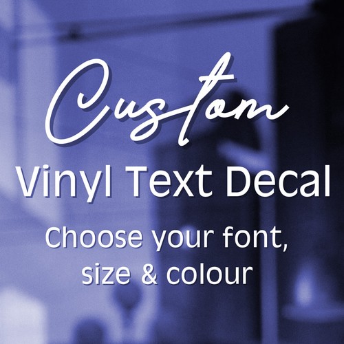 Custom text vinyl lettering - custom,