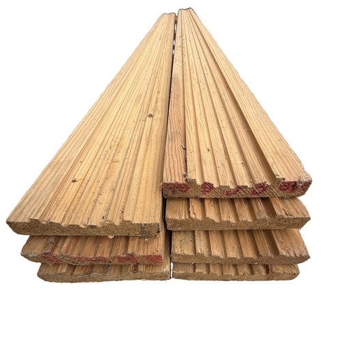 Reeded pine softwood - 7,