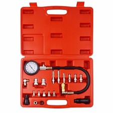 20 pc Diesel Engine Compression Tester Kit Tool Set Automotive Compressor