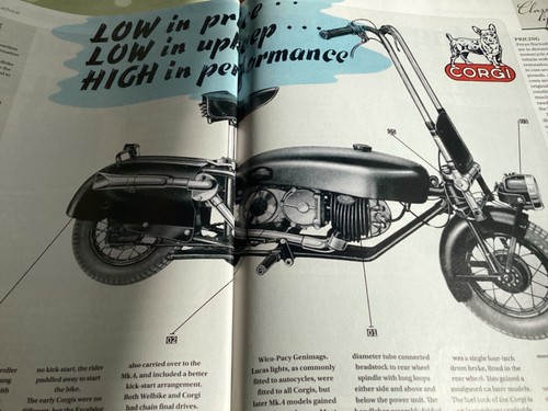 Corgi welbike motorcycle - corgi,