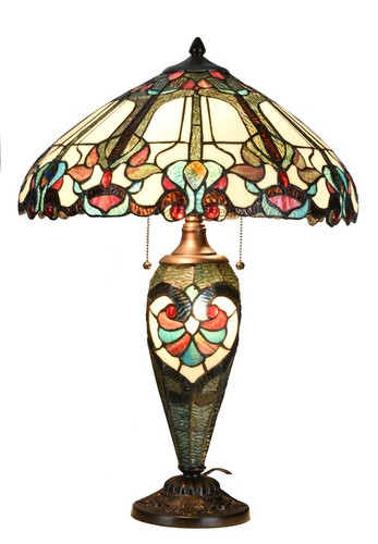 Large tiffany table lamp - ex-large,