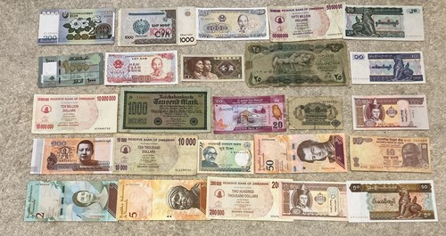 World banknotes old - 25, banknotes.