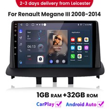 Carplay Android 14 Car Radio GPS SAT NAV Stereo For Renault Megane III 2008-2014