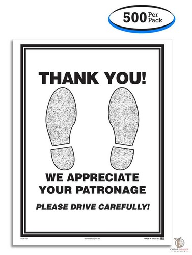 Footprint paper car floor mats - footprint,