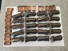 Lot of 20 Vintage 'Clipper' Copper Wash Metal Stair Carpet Clips Grippers