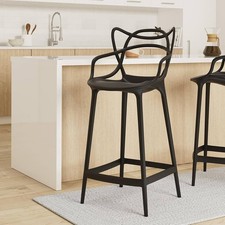 Master Style Cafe Kitchen Restaurant Pub Dining Chair Bar Stool Seat Height 66cm