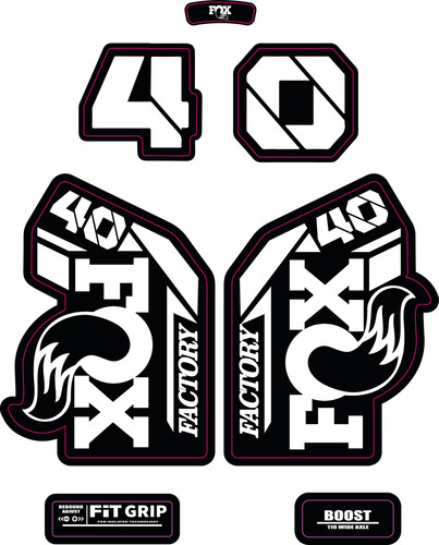 Fox factory forks decals - fox,