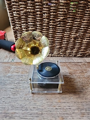 Vintage gramophone music box - gramophone,