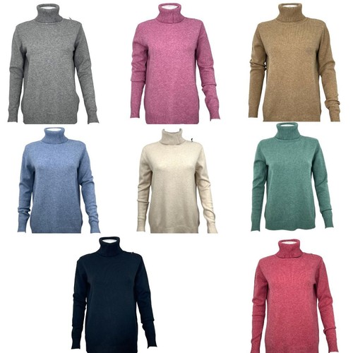 Womens wool cashmere polo - wool,