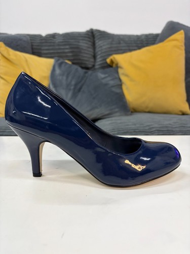 Navy patent court heels - patent,