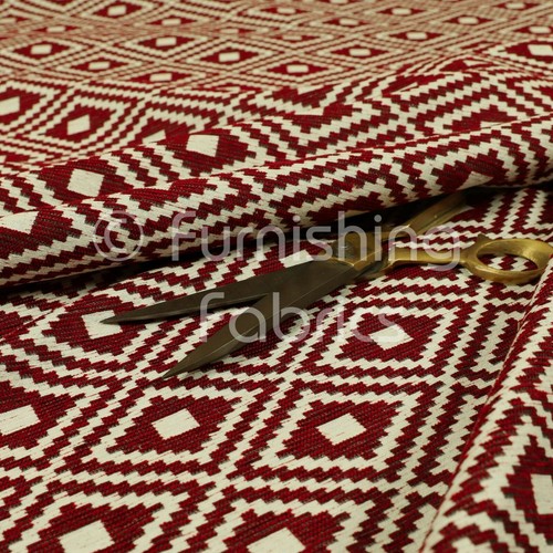 Red white colour kilim - white,