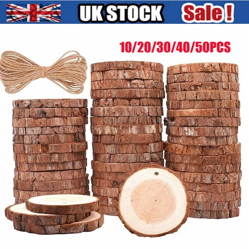 50x wood slices - slices, round