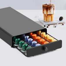 40 Nespresso Coffee Pod Capsule Holder Premium Organizer 360° Rotating Stand