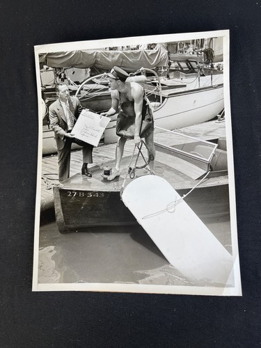 1937 photo aquaplane mail - b&w,