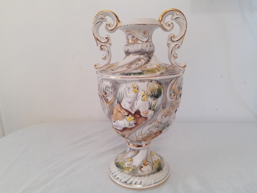 Vintage ceramic flower vase - flower,