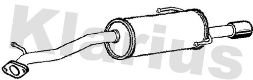 Klarius su107w muffler exhaust - muffler,