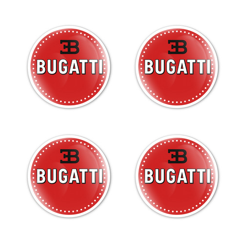 Bugatti stickers domed decals - bugatti,
