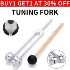 128Hz Therapeutic Tuning Forks-Professional Complete Vibration Sound Healing Kit