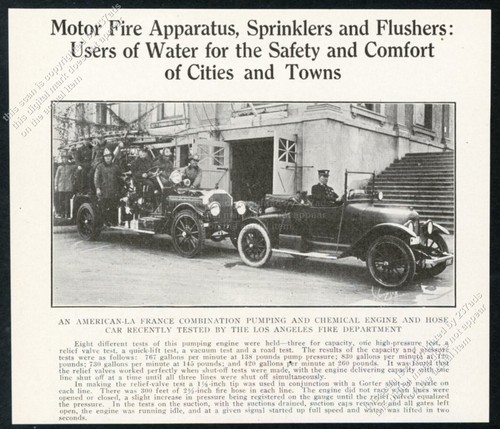 1919 lafd american lafrance - lafd,