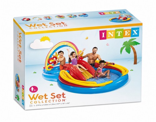 Intex rainbow ring inflatable - rainbow,