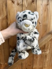 Nature planet grey 8” tall Snow leopard plush Toy Excellent condition