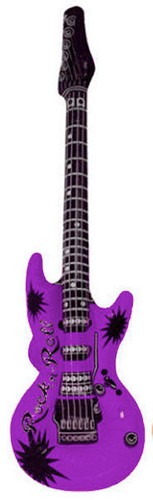 Inflatable purple guitar fun - inflatable,
