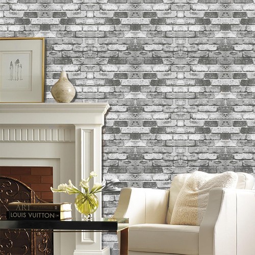 Grey brick effect - 3d,