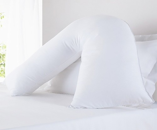 Shaped pillow extra filled - v,