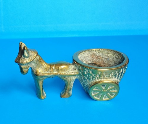 Antique solid brass donkey - solid,
