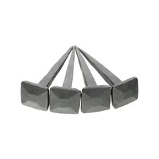 Iron Nails  4 Hand Forged Black Antique Old Rustic Square Head Iron Nails Set