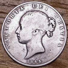 1845 Queen Victoria Young Head