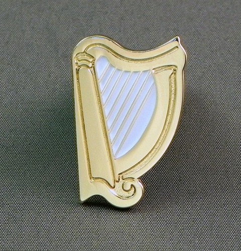 Irish harp enamel - pin,