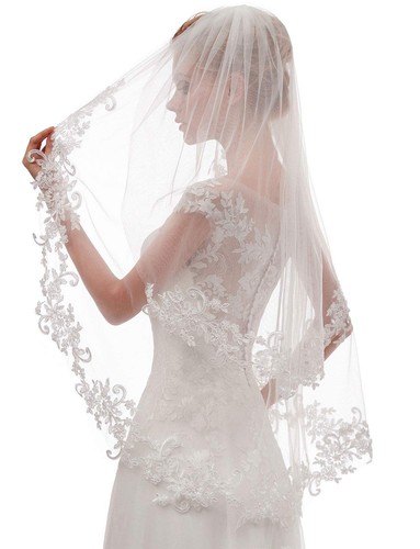 Bridal veil tier - bridal, lace