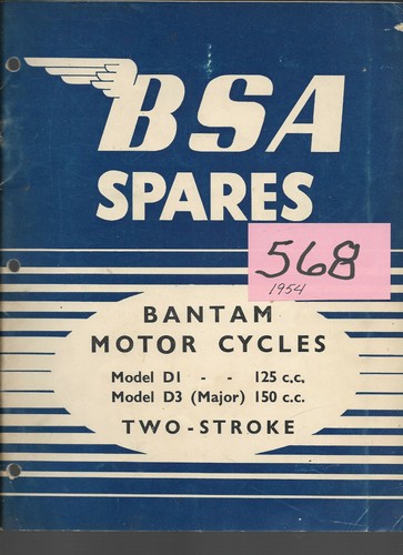 Bsa 1954 bantam - bantam, d3
