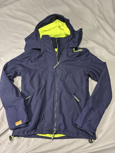 Superdry navy yellow women - navy, women's