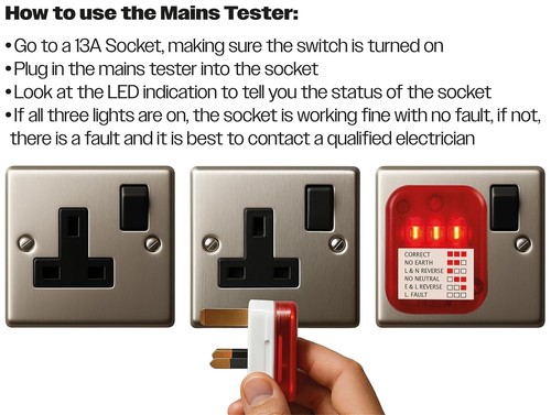 Mains socket tester 240v - mains,