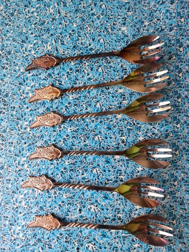 Six vintage silver plated - six,