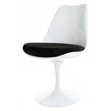 White Tulip Swivel Side Chair