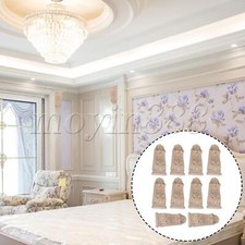 Unpainted Solid Wooden Carved Corbels Column 1.97" x 0.67" x 3.94" F45 Set of 10