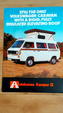 VW T25 / T3 Autohomes Kamper 2 Camper Sales Brochure and Pricelist