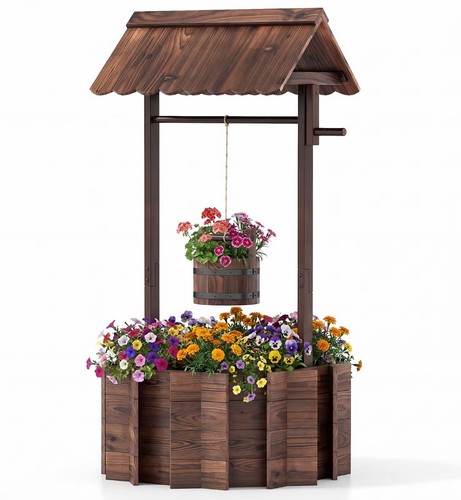 Garden wishing well planter - garden,
