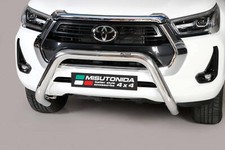 Bull Bar Nudge Bar For Toyota Hilux 2021-Up Ø 76mm U-Bar EC Approved