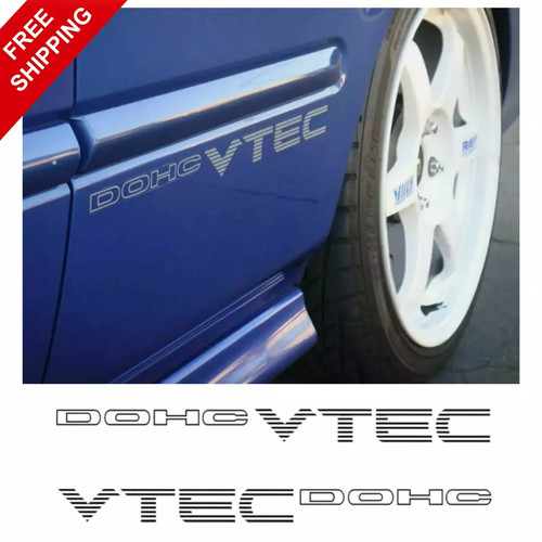 2pcs dohc vtec stickers 00 - stickers, 92-00
