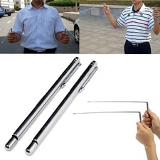 2x Dowsing Rod Angled Tod Tadiesthesia Feng Shui Telescopic Rods Made of Brass