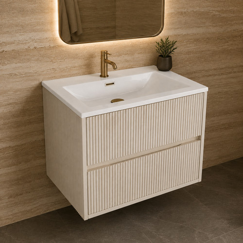 Nerano 600mm stone fluted wall - nerano,